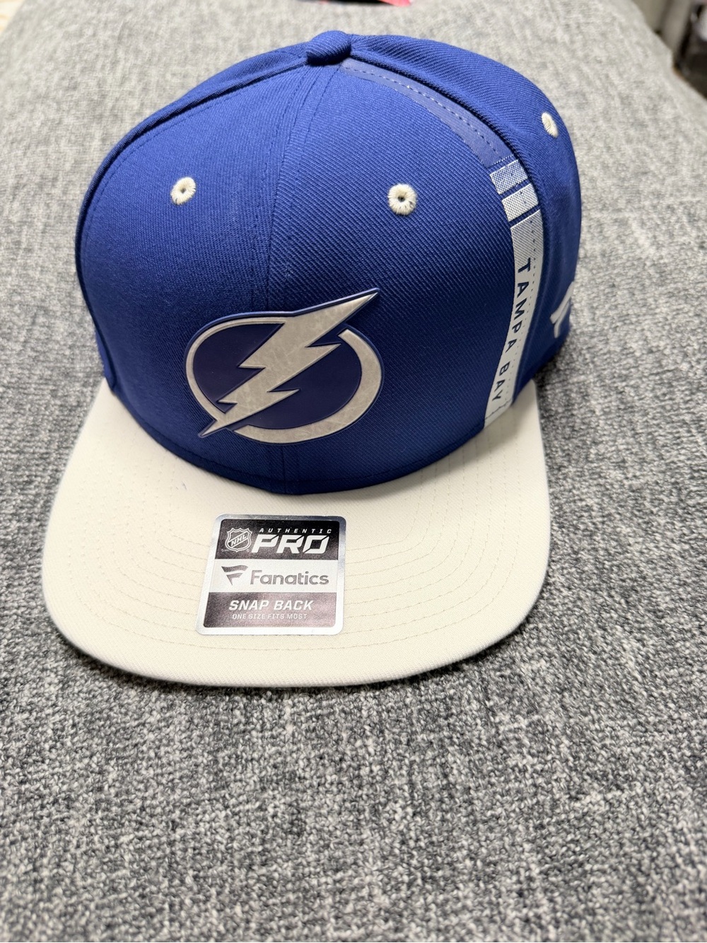 Tampa Bay Lightning Blue & White Snapback Hat